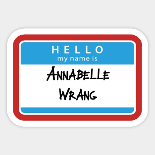 Annabelle Wrang Sticker